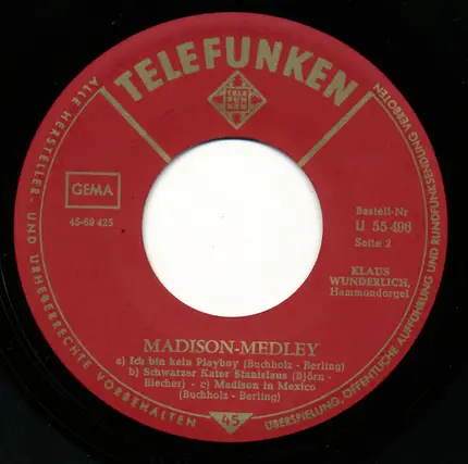 Klaus Wunderlich - Twist-Medley / Madison-Medley