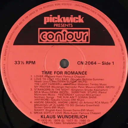 Klaus Wunderlich - Time For Romance