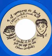 7inch Vinyl Single - Klaus Cornfield / Buddy Love - Klaus Cornfield Visits Buddy - Blue Transparent