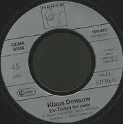 7inch Vinyl Single - Klaus Densow - Ein Ticket Für Zwei