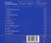 CD - Klaus Hoffmann - Nur Das Beste - Die Schönsten Lieder