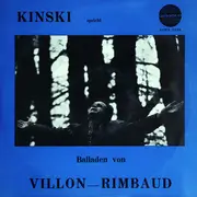 10'' - Klaus Kinski - Kinski Spricht Balladen Von Rimbaud - Villon