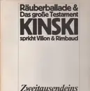 LP - Klaus Kinski, Francois Villon, Arthur Rimbaud - Kinski Spricht Villon Und Rimbaud 3