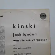 LP - Klaus Kinski - Jack London - Was Sie Nie Vergessen