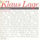 7inch Vinyl Single - Klaus Lage & Members - Zurück Zu Dir