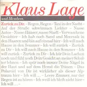 7inch Vinyl Single - Klaus Lage & Members - Zurück Zu Dir