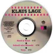 CD Single - Klaus Lage - Hand In Hand