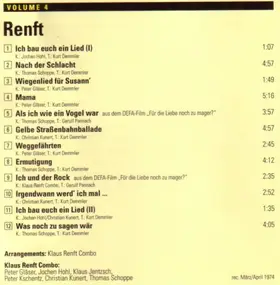 Klaus Renft - Rock Aus Deutschland Ost Volume 4