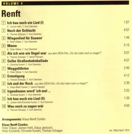 Renft - Rock Aus Deutschland Ost Volume 4