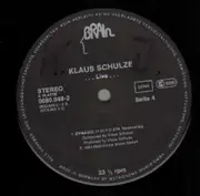 Double LP - Klaus Schulze - ...Live...
