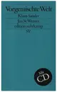 Book - Klaus Sander / Jan St. Werner - Vorgemischte Welt
