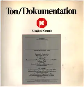 Klingbeil-Gruppe Berlin - Ton/Dokumentation