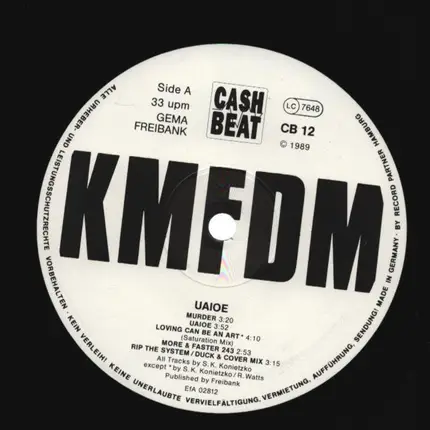 Kmfdm - UAIOE