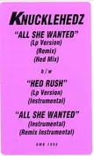 Knucklehedz - All She Wanted / Hed Rush