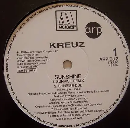 Kreuz - Sunshine