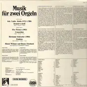 Johann Ludwig Krebs - Musik für zwei Orgeln