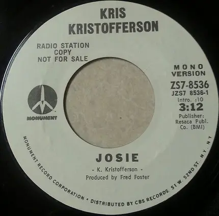 Kris Kristofferson - Josie