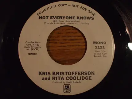 Kris Kristofferson & Rita Coolidge - Not Everyone Knows