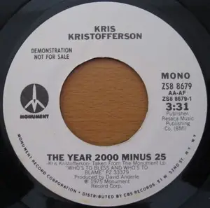Kris Kristofferson - The Year 2000 Minus 25