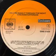 LP - Kris Kristofferson - Help Me Make It Through The Night