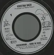 7inch Vinyl Single - Kristina Bach - Irgendwann ... Hand In Hand