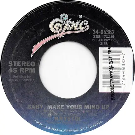 Krystol - Precious Precious / Baby, Make Your Mind Up