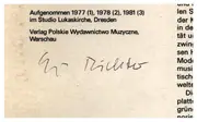 LP - Krzysztof Penderecki - Herbert Kegel - Capriccio Für Violine Und Orchester / Capriccio Für Oboe Und Elf Streichinstrumente / Als Jakob Erwachte / Threnos - Signed by Evelyn Richter