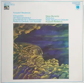 Krzysztof Penderecki - Fonogrammi / De Natura Sonoris Nr2 / Emanationen ...