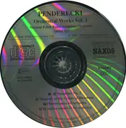 CD - Krzysztof Penderecki , Polish National Radio Symphony Orchestra , Antoni Wit - Orchestral Works Vol. 1 - Symphony No. 3 • Threnody