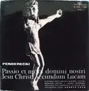 Double LP - Penderecki - Passio Et Mors Domini Nostri Jesu Christi Secundum Lucam - Gatefold