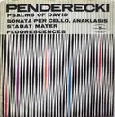 LP - Penderecki - Psalms Of David / Sonata Per Cello / Anaklasis / Stabat Mater / Fluorescences - Black Labels