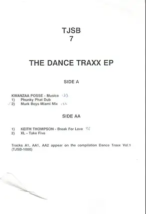 Kwanza Posse/Keith Thompson/XL - Musica/Break For Love/Take Five