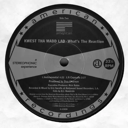 Kwest Tha Madd Lad - what's the reaction