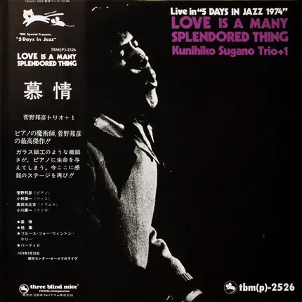 Kunihiko Sugano Trio - Love Is A Many Splendored Thing
