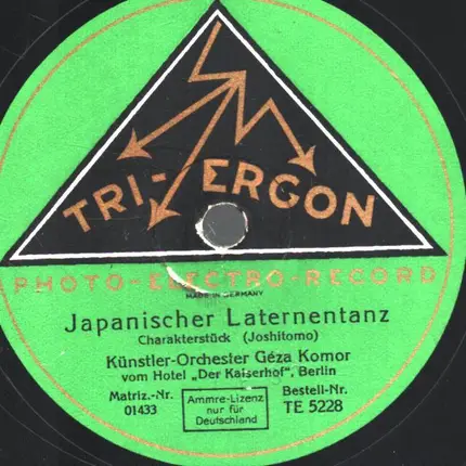 Künstler-Orchester Géza Komor - Japanischer Laternentanz / Chinesische Straßenserenade