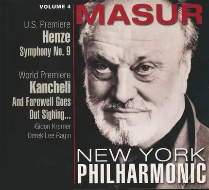 Kurt Masur at the New York Philharmonic - Hans Werner Henze , Giya Kancheli - Henze: Symphony No. 9 · Kancheli: And Farewell Goes Out Sighing...