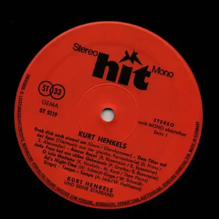 Kurt Henkels - Tanz-Parade
