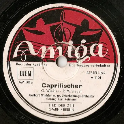 Kurt Reimann / Vittorio Del Monte mit seinem Tango-Orchester - Caprifischer / Purqué
