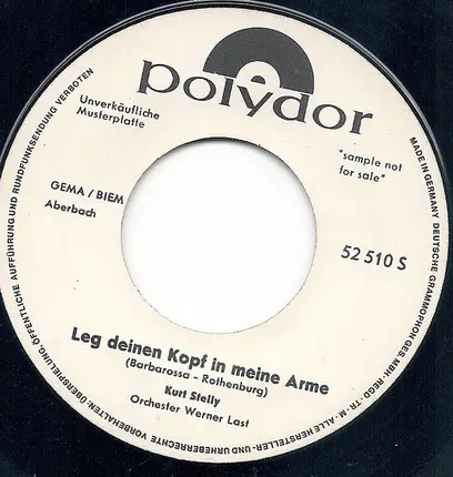 Kurt Stelly - Leg Deinen Kopf In Meinen Arm
