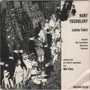 7inch Vinyl Single - Kurt Tucholsky , Vertont Und Zur Gitarre Gesungen von Will Elfes - Letzte Fahrt - Mono
