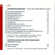 Double CD - Kurt Weill , Bertolt Brecht , Lotte Lenya , Various - Historische Aufnahmen