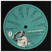 LP - Kurt Weill - Lost In The Stars - The Music Of Kurt Weill