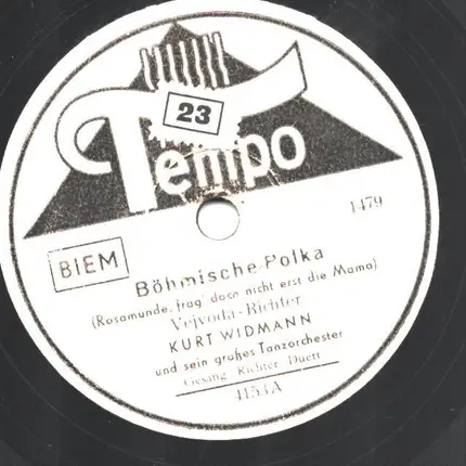 Kurt Widmann - Böhmische Polka / Nur nicht aus Liebe weinen