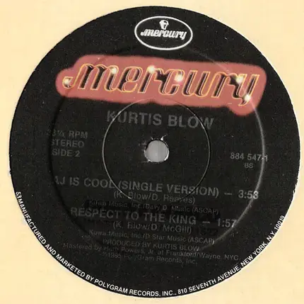 Kurtis Blow - AJ Is Cool
