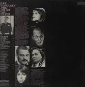 LP - Kurt Tucholsky - Lieder, Lyrik und Prosa 1919-1932