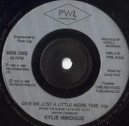 Kylie Minogue - Give Me Just A Little More Time