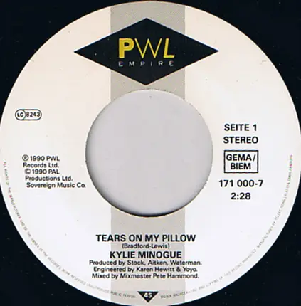 Kylie Minogue - Tears On My Pillow / We Know The Meaning Of Love