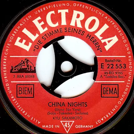 Kyu Sakamoto - China Nights