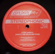 LP - Franck,  Debussy - Sonata In A Major For Violin And Piano / Sonata For Violin And Piano