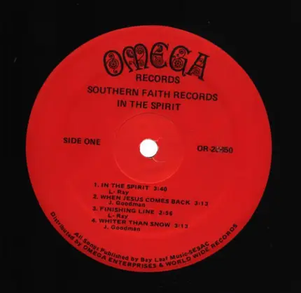 L. Ray, Jenny Walker, J. Goodman - Southern Faith Records in the Spirit